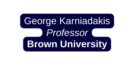 George Karniadakis Professor Brown University